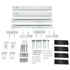 Solar Panel Mounting Brackets Kit System Aluminum Adjustable For Roof RV Boat