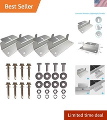 Lightweight Aluminum Z Bracket Set for Easy Solar Panel Mounting (4 Units)