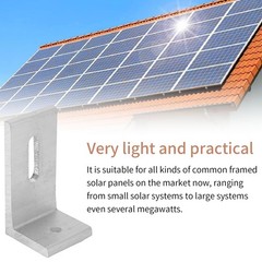 L Foot Solar Mount,Aluminum Alloy Photovoltaic Solar Panel Mounting L Bracket…