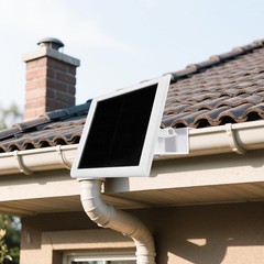 Adjustable Solar Panel Gutter Mount for Ring Weatherproof Aluminum Alloy Bracket