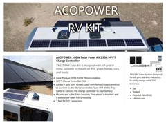 RV SOLAR Starter Package 200W 12V Monocrystalline W/ 30 Amp MPPT CHARGER CONTROL