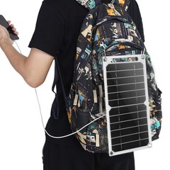 Cell Phone Solar Charger Panel Emergency Backup USB 5V Home Camping Hiking