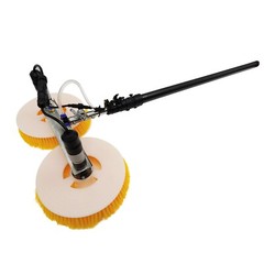 Solar Panel Cleaning Machine Double Head Retractable Photovoltaic Panels Brush