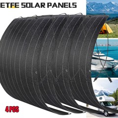 300W Flexible Solar Panel Kit 1-4PCS 18V Mono Solar Power Charger for Camping