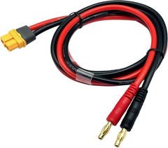 Fast Charging XT60H to 4mm Banana Adapter Cable – Durable 3FT 12AWG Wire