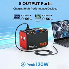 Portable Power Station 88.8Wh Lithium Battery Small Generator with 110V AC