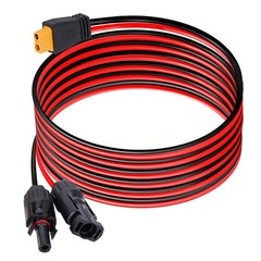 20ft 12AWG XT60 Female to Solar Connector Solar Panel Extension Charging Cable