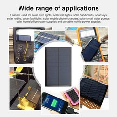Micro Solar Panels with Wire, 5PCS 5V 200mA Photovoltaic Solar Cells Kit 110m…