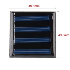 5Pcs 2V Poly Mini Solar Cell Panel Module DIY f Toys Charger 49.8mmx49.8mm