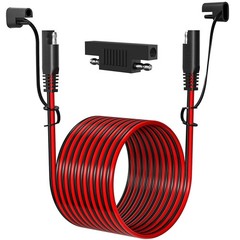 12FT 16AWG SAE Extension Cable – Heavy Duty Connector for Automotive Use