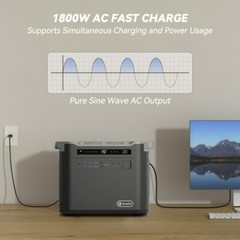 Flashfish S25 2000W Portable Power Station Solar Generator 1997Wh Power Supply