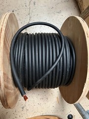 Black / Red 2 AWG Flexible Battery / Welding Cable Made in USA
