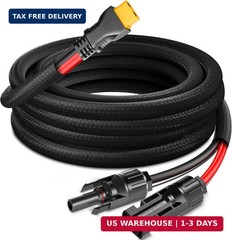 12AWG-10ft Advanced Solar to XT60 Charging Cable,Redesign Solar Panel Connector