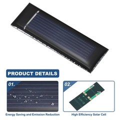 8PCS – 0.5V 0.08W 0.16A Mini Solar Panels Small Solar Photovoltaic Power Cells
