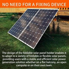 2/4 X Lightweight Solar Panel Stand Mounting Rack Carbon Steel PV Bracket Holder