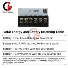 DC3-24V LED Automatic Solar Light Driver Control Board Solar Charging Controller