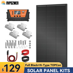 12V 200W Watt Mono Solar Panel Kit Battery Charger Home Boat Camping RV Off-Grid