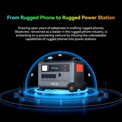 Blackview OSCAL PowerMax 6000W Portable Power Station 3600Wh 2x 400W Solar Panel