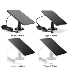 Solar Panel for Security IP6 Waterproof 360 Degrees Adjustable R1E6