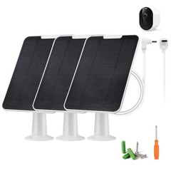 Solar Panel Charger for Arlo Pro 6/6 XL – 6V 5W Weatherproof USB-C, 9.8ft Cable,