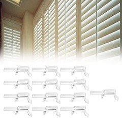 Robust Plastic Vertical Blinds Clips Set 12 Pieces for Easy Installation