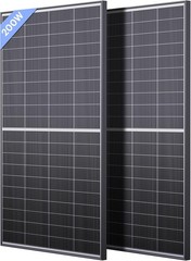 N-Type 16BB 400W Bifacial 12V 2x200W Solar Panel Kit