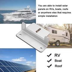 8PCS Solar Panel Mounting Bracket Kits Roof Z- Bracket Photovoltaic Panel7571