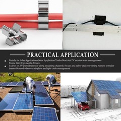 30 High-Quality Solar Wire Clips, Corrosion-Resistant, 0.85″ Length for Easy Use
