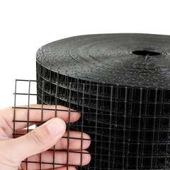 PVC-Coated Solar Critter Guard: 6in×100ft Galv Steel Mesh & 60 Fasteners