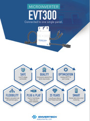 ENVERTECH EVT-300 Microinverter for Balcony, Garden, Wall Solar Panel