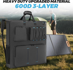 Solar Panel Storage Bag Compatible with Jackery Solarsaga 100W 100X 200W / BLUET