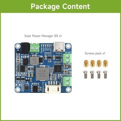 Waveshare Solar Power Manager Module (D), Supports 6V~24V Solar Panel
