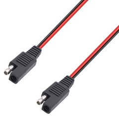 30Cm SAE Y Splitter Adapter Cable – 1 to 2 DC Power Automotive Extension Cable w