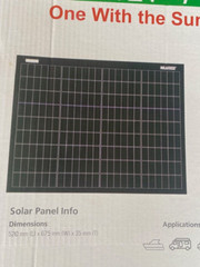 Waaree Ceyone Solar Kit, 50W, Rooftop Box, W/ Mounting Kit & Controller, New