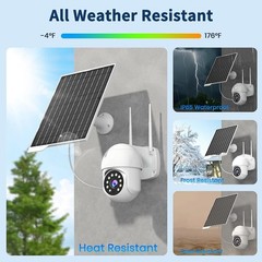 2 Pack 9W Solar Panels- Waterproof, High Efficiency Charger with 10FT USB-C …