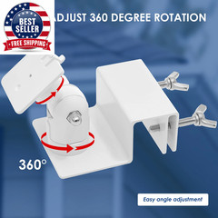 2Pcs Solar Panel Gutter Bracket Universal 360° Adjustable Solar Panel Gutter Mou