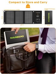 21W Portable Foldable Solar Panel Charger – Waterproof, High Efficiency, USB & D