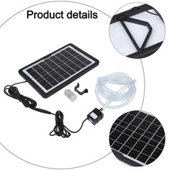 Adjustable 6W9V Solar Water Pump Perfect for Outdoor Use in Ponds and Aquariums