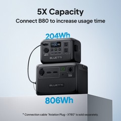 BLUETTI AC2A 300W 204Wh Portable Power Station Solar Generator For Trip Renew