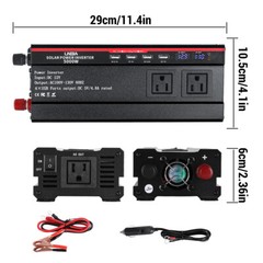 200W Foldable Solar Panel with Controller & 5000W Power Inverter Kit For Camping