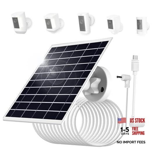 8W/5V Solar Panel,Faster Than 5W/5V Charging,IP65 Waterproof,Suitable 8 Watt