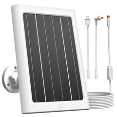 5W Solar Panel for Ring Spotlight Cam Plus/Pro and Stick Up Cam Battery, 1 Pack