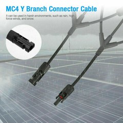 Solar Panel Connectors Y Branch Parallel Adapter Cable Wire Plug Tool Kit