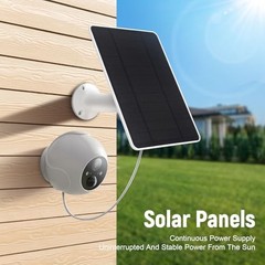 USB Solar Panel for Ring Camera – Type-C Solar Panel Charger 5v 6w White 6W
