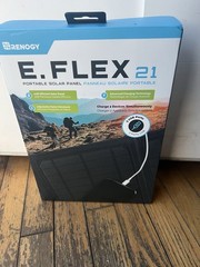 Renogy E.FLEX 21W Foldable Waterproof Solar Panel – Black – NEW