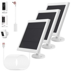 3 Pack – Solar Panel for Ring Camera, Compatible with Ring Spotlight Cam Plus…