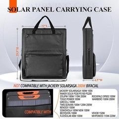 Solar Panel Carrying Case – Heavy Duty Padded Storage Bag for Jackery SolarSaga