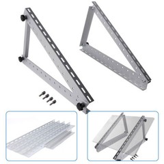 2PCS Solar Panel Brackets Adjustable Angle Mounting Frame Shed Boat Ground Mount