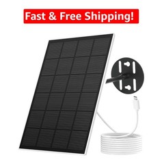 Eco-Friendly 3W Solar Panel for Bird Feeder Cameras – Type-C & Adjustable Design