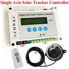 WST03-3 Single Axis Electric Solar Panel Sun Tracker LCD Controller W/ Remote EL